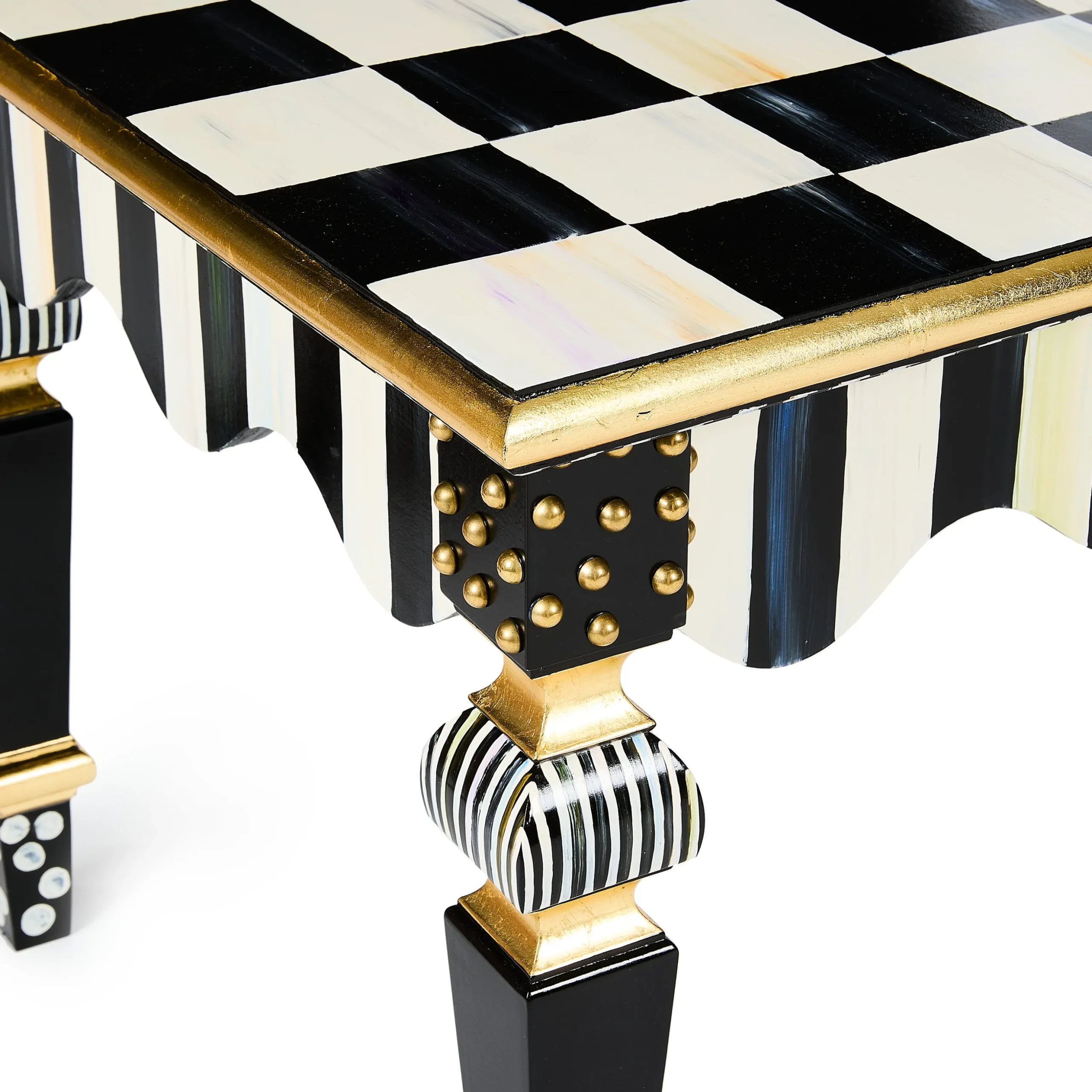 Courtly Check & Stripe Coffee Table