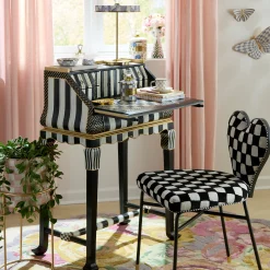 Courtly Check & Stripe Writing Desk