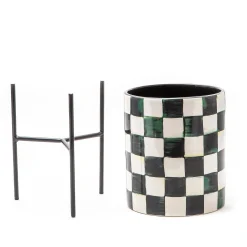 Courtly Check Tabletop Planter
