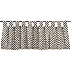Courtly Check Tab Top Cafe Valance