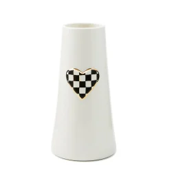 Courtly Check Tall Heart Vase