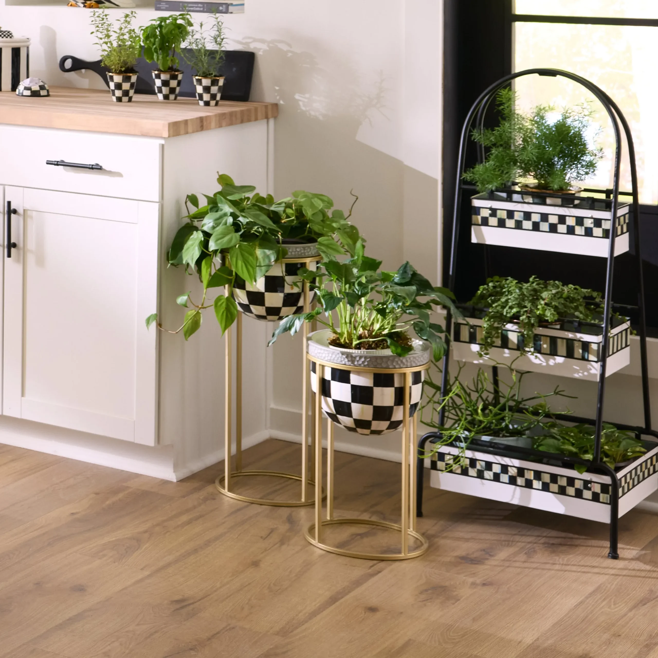 Courtly Check Tall Plant Stand