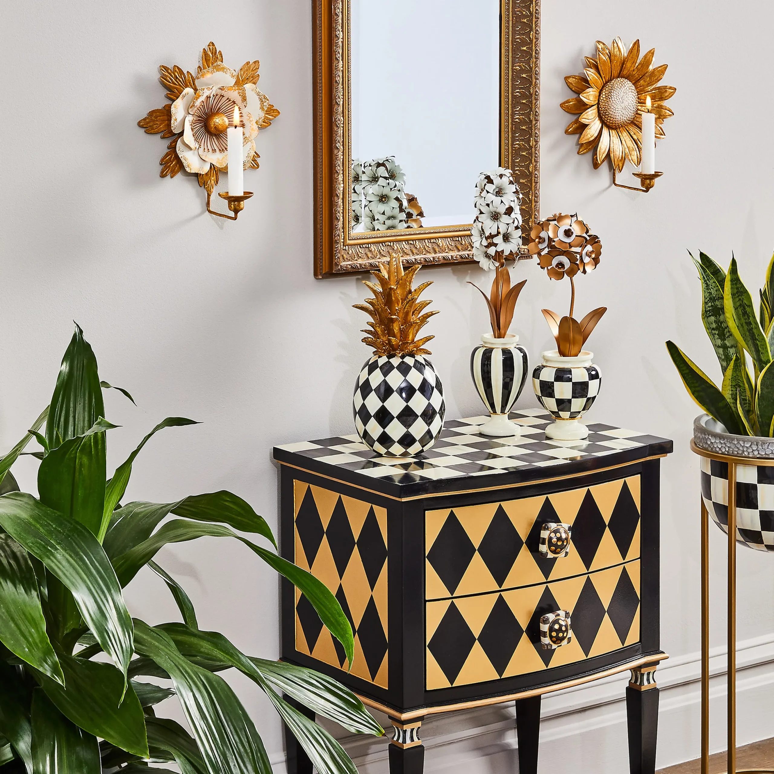 Courtly Check Tall Plant Stand