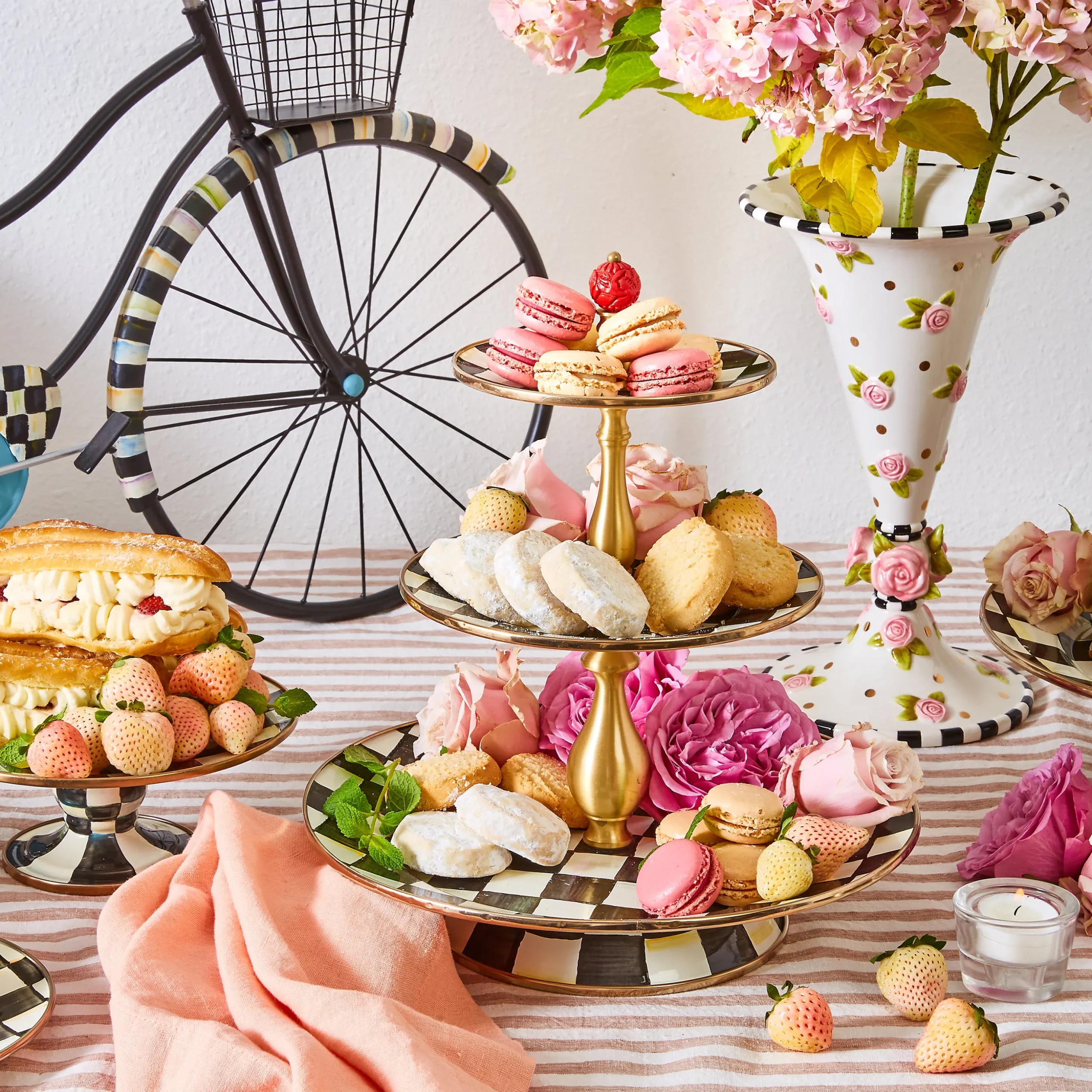 Courtly Check Three Tier Sweet Stand