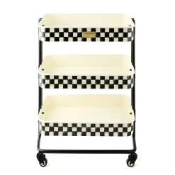 Courtly Check 3-Tier Kitchen Cart