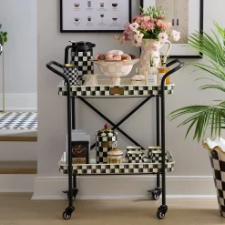 Courtly Check 2-Tier Kitchen Cart