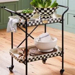 Courtly Check 2-Tier Kitchen Cart