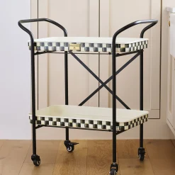 Courtly Check 2-Tier Kitchen Cart