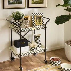 Courtly Check 2-Tier Kitchen Cart