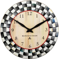 Courtly Check Wall Clock
