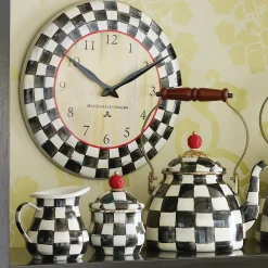 Courtly Check Wall Clock