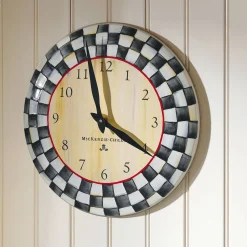 Courtly Check Wall Clock