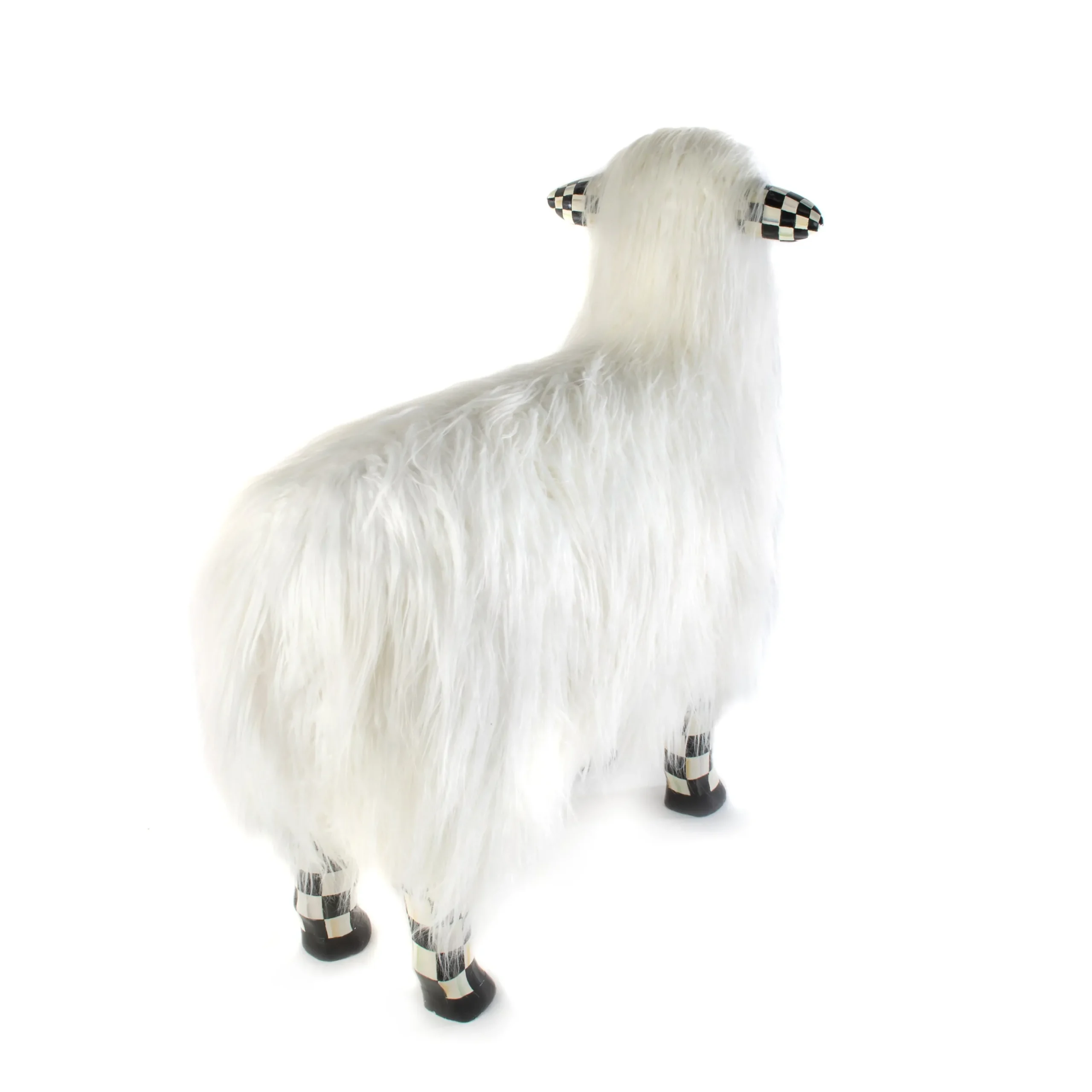Courtly Check White Sheep - Large