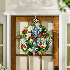 Courtly Check Wreath Hanger