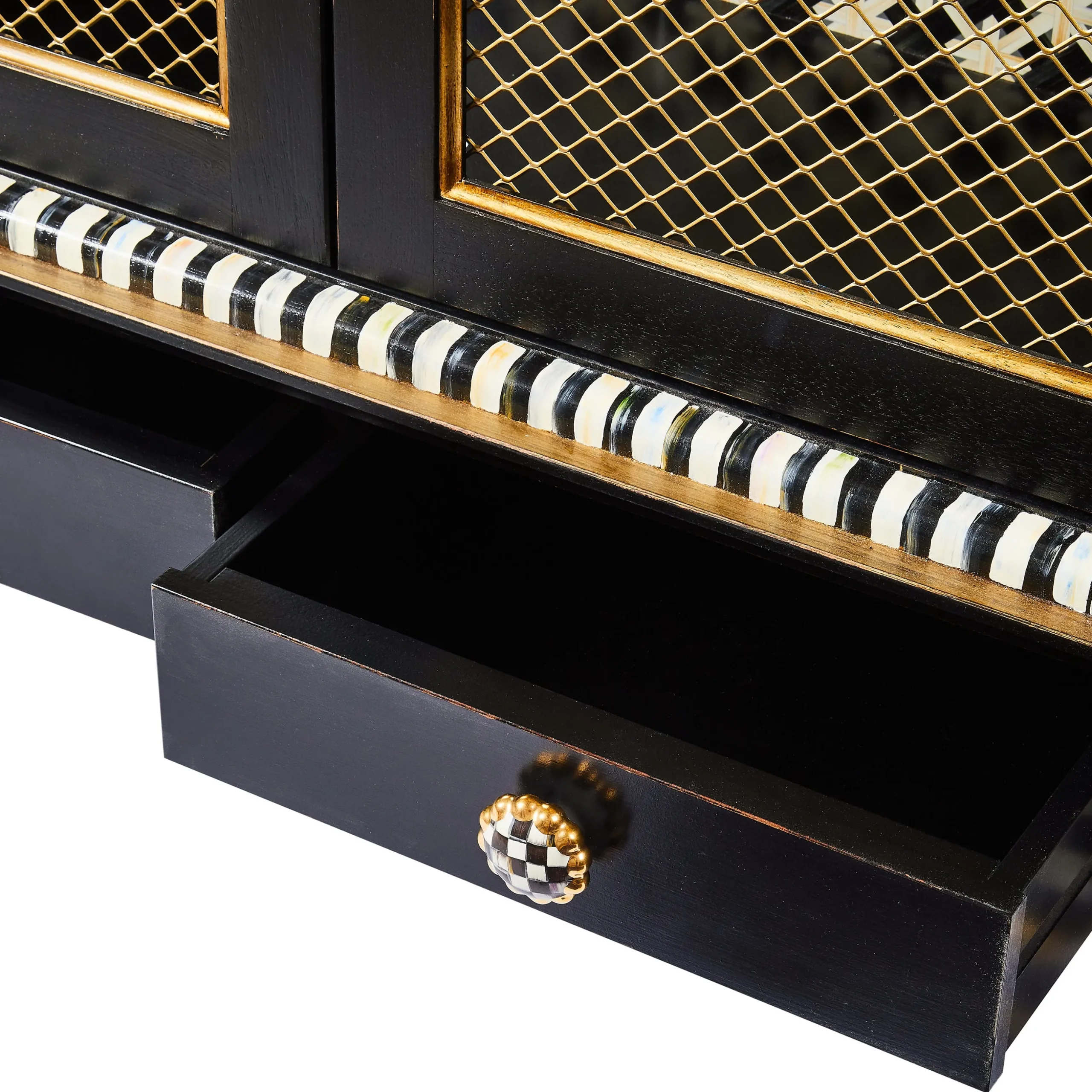 Courtly Criss-Cross Cabinet