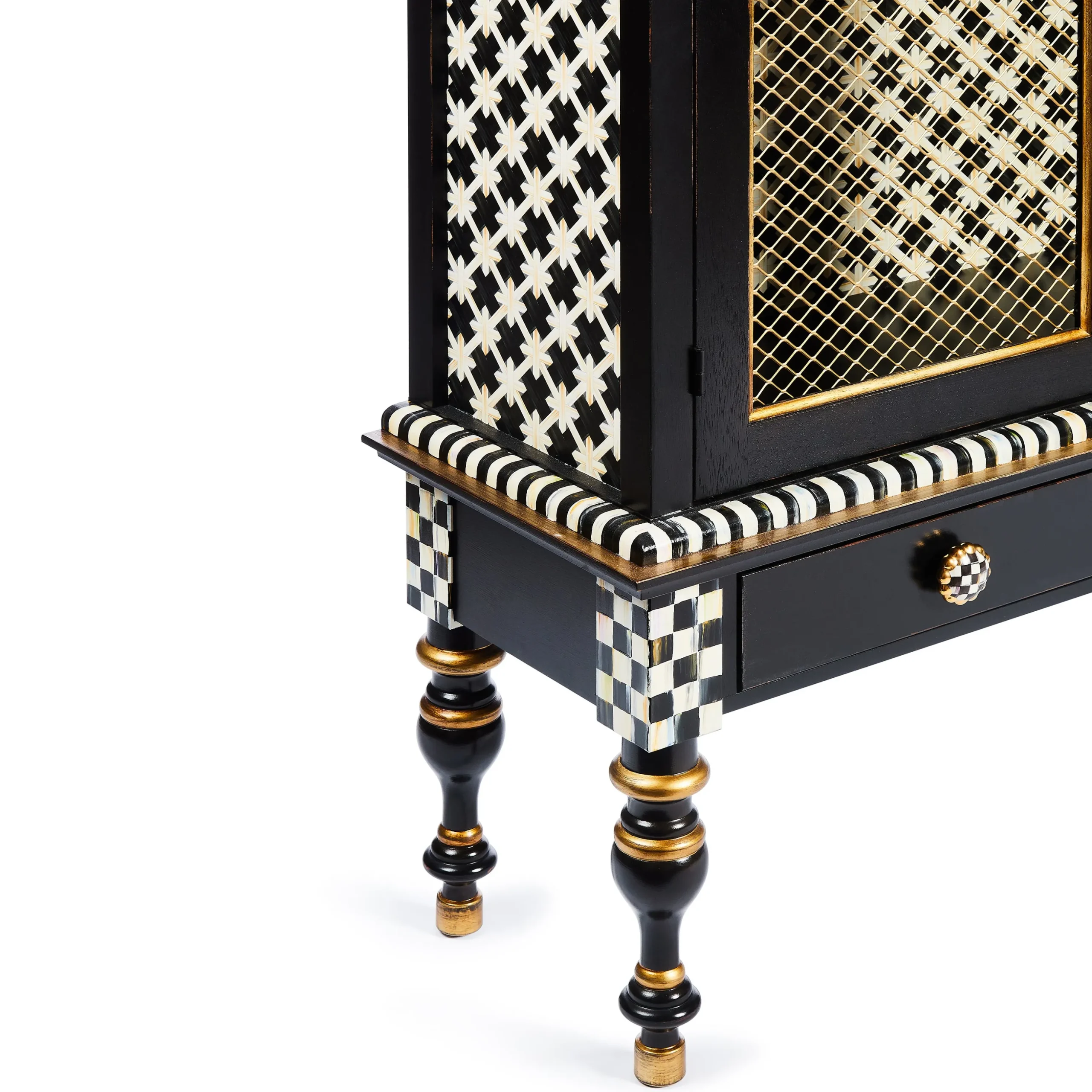 Courtly Criss-Cross Cabinet