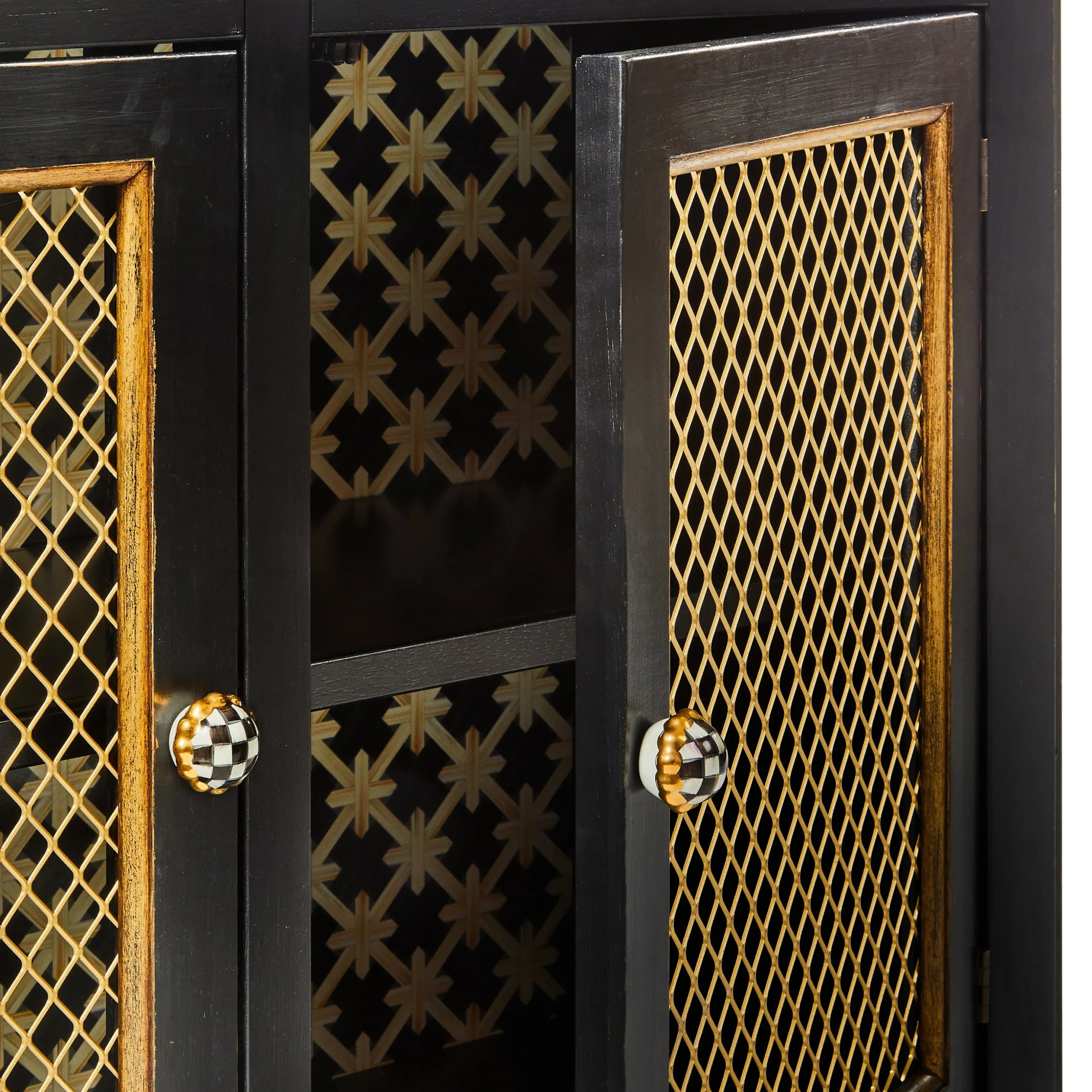 Courtly Criss-Cross Small Cabinet