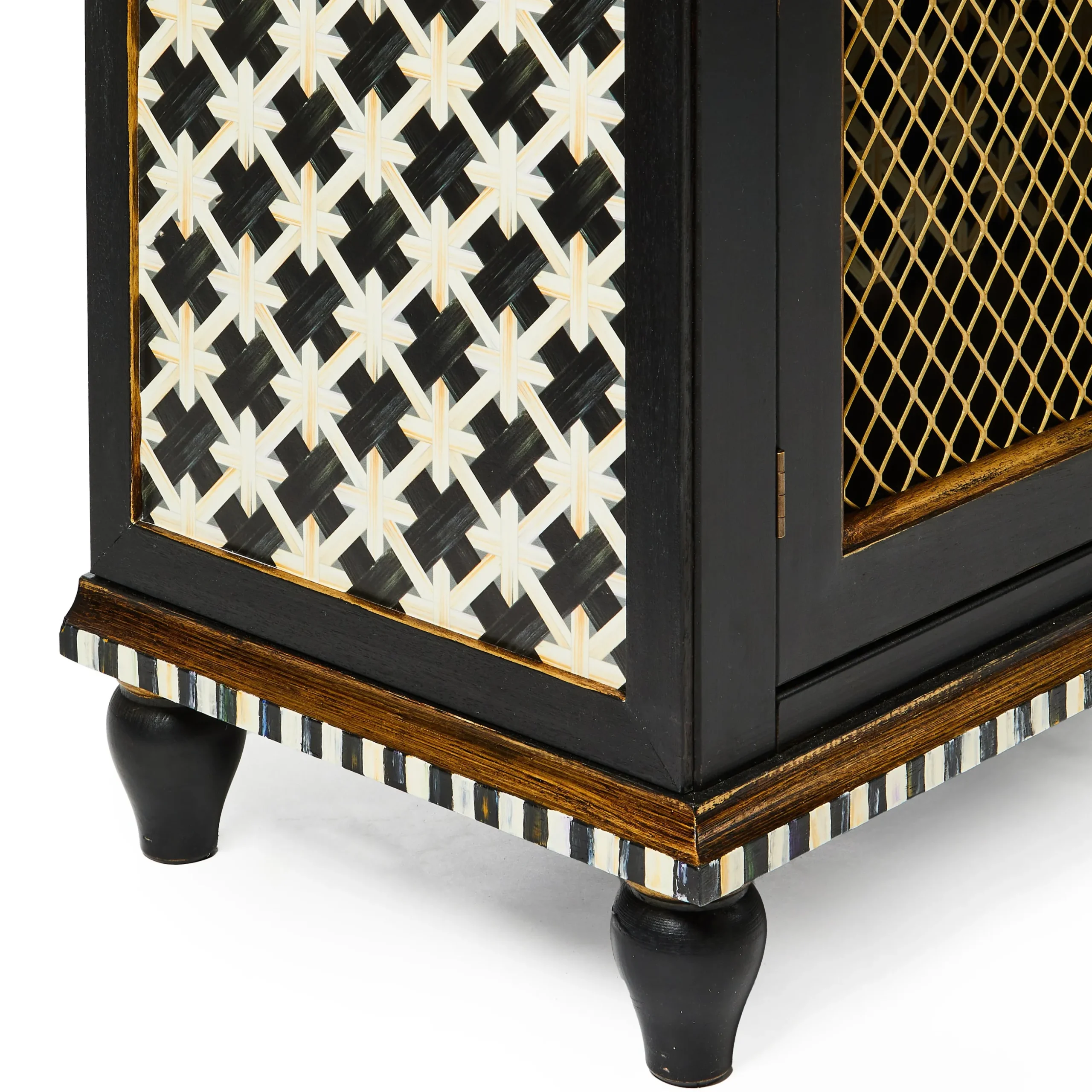 Courtly Criss-Cross Small Cabinet