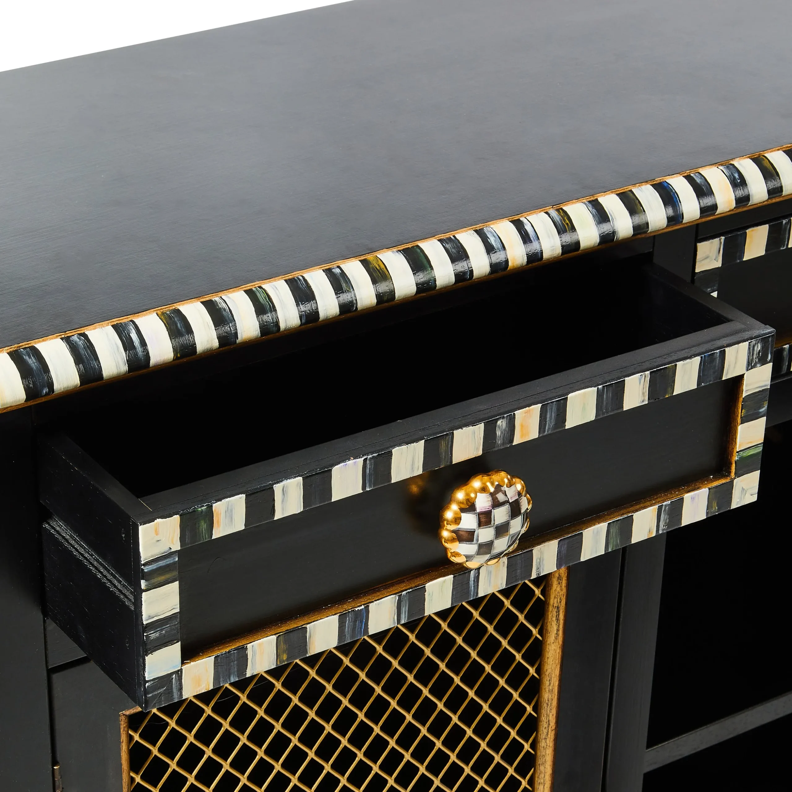 Courtly Criss-Cross Small Cabinet