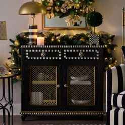 Courtly Criss-Cross Small Cabinet