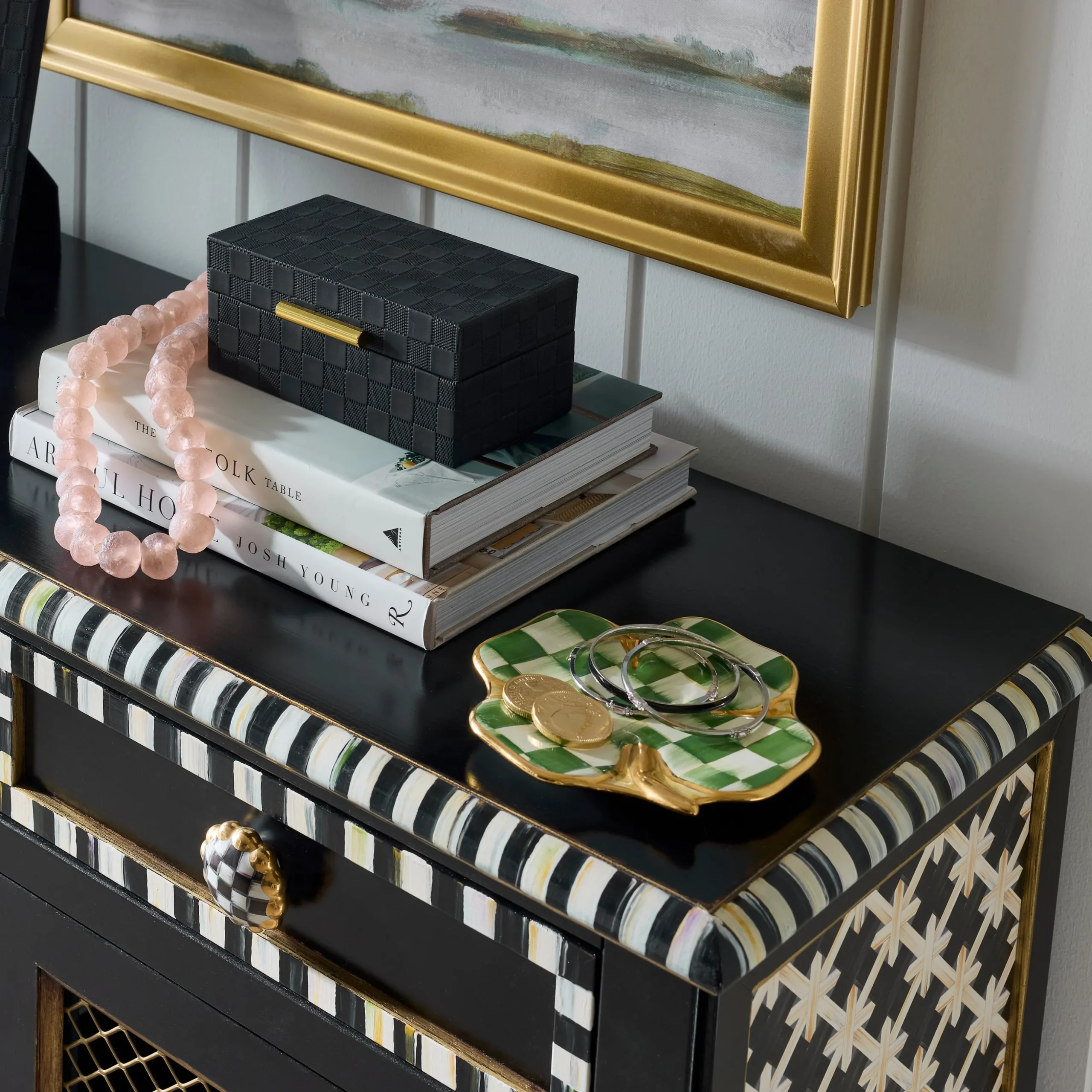 Courtly Criss-Cross Small Cabinet