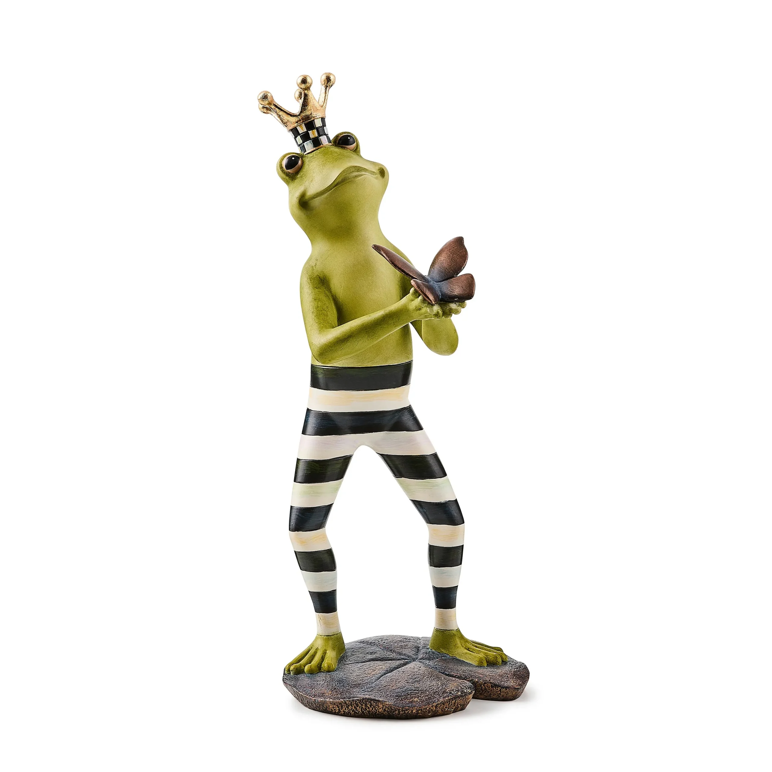 Courtly Fergal the Frog with Butterfly Decor