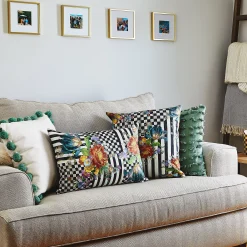 Courtly Flower Market Lumbar Pillow