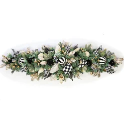 Courtly Noel Illuminated Mantel Arrangement