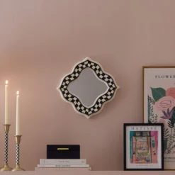 Courtly Quatriflower Small Wall Mirror