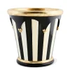 Courtly Stripe 13" Flower Pot