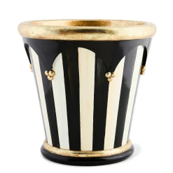 Courtly Stripe 13" Flower Pot