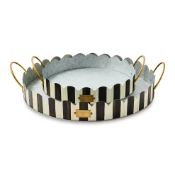 Courtly Stripe Serving Trays, Set of 2