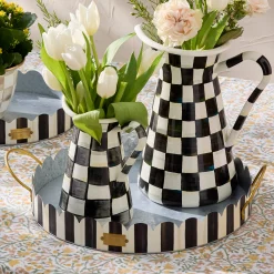 Courtly Stripe Serving Trays, Set of 2