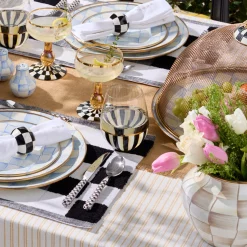 Courtly Stripe Stemless Wine Glass
