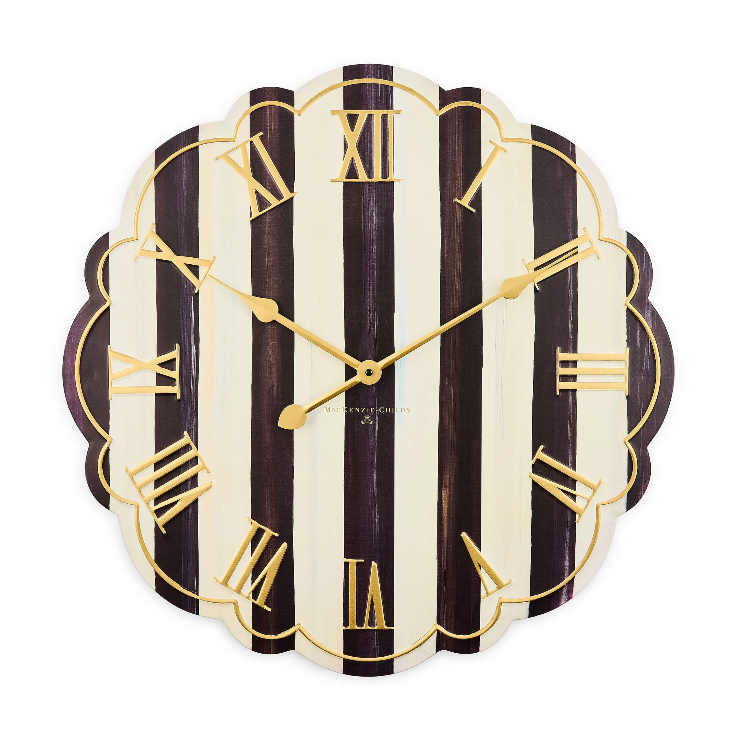Courtly Stripe Wall Clock