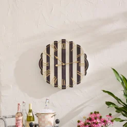 Courtly Stripe Wall Clock