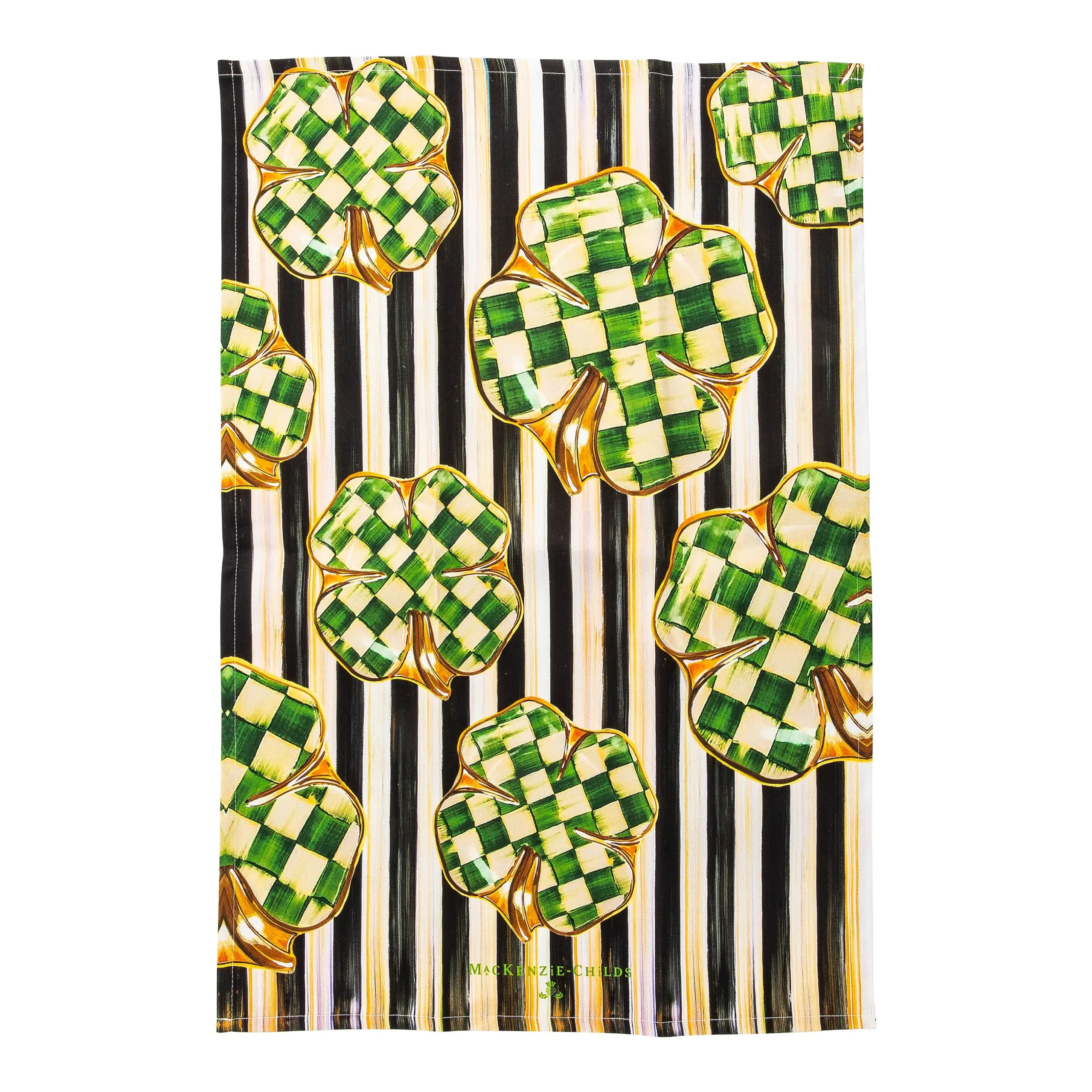 Dancing Clovers Dish Towel
