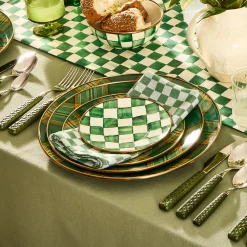 Dark Green Check Napkin, Set of 4