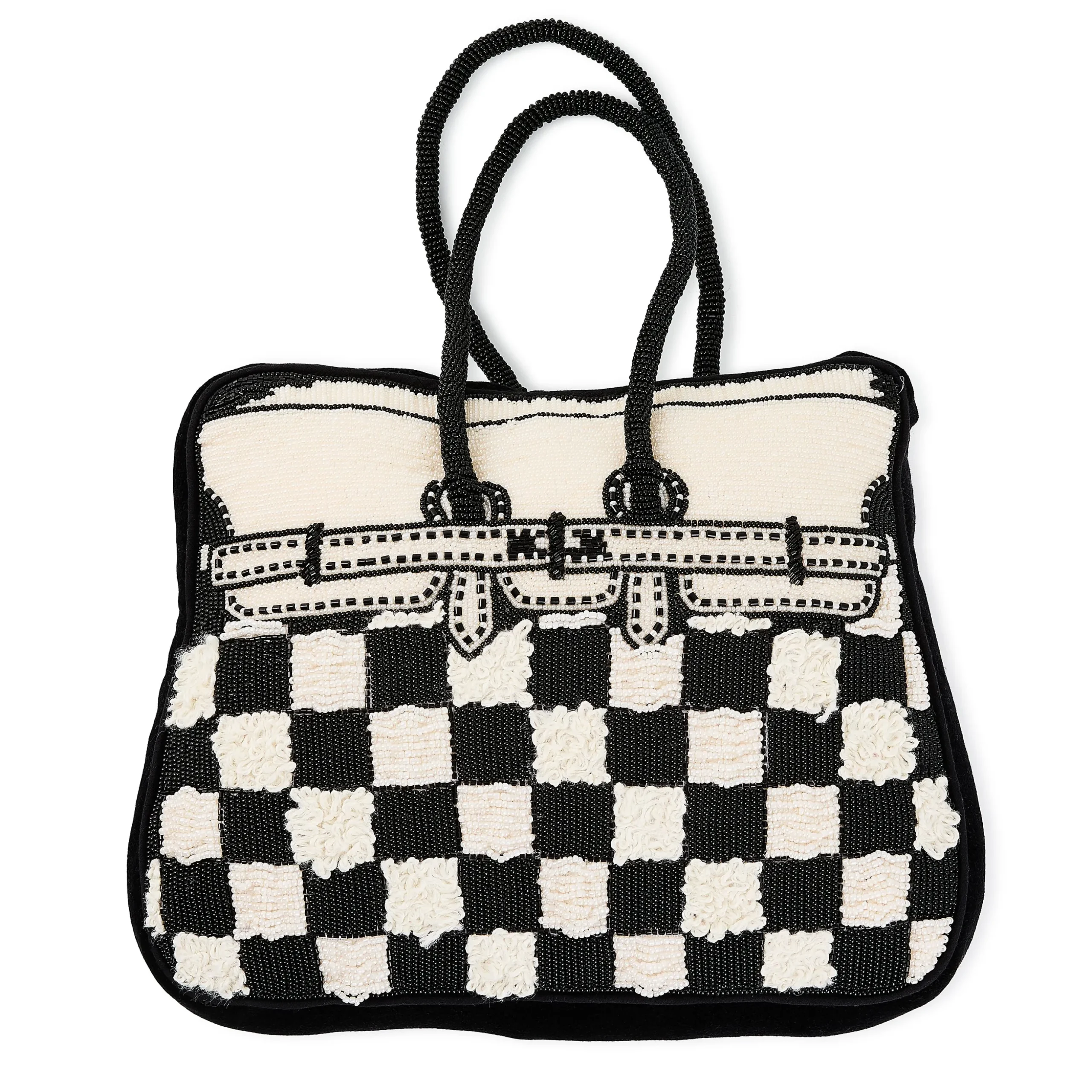Doodles Handbag Shaped Throw Pillow