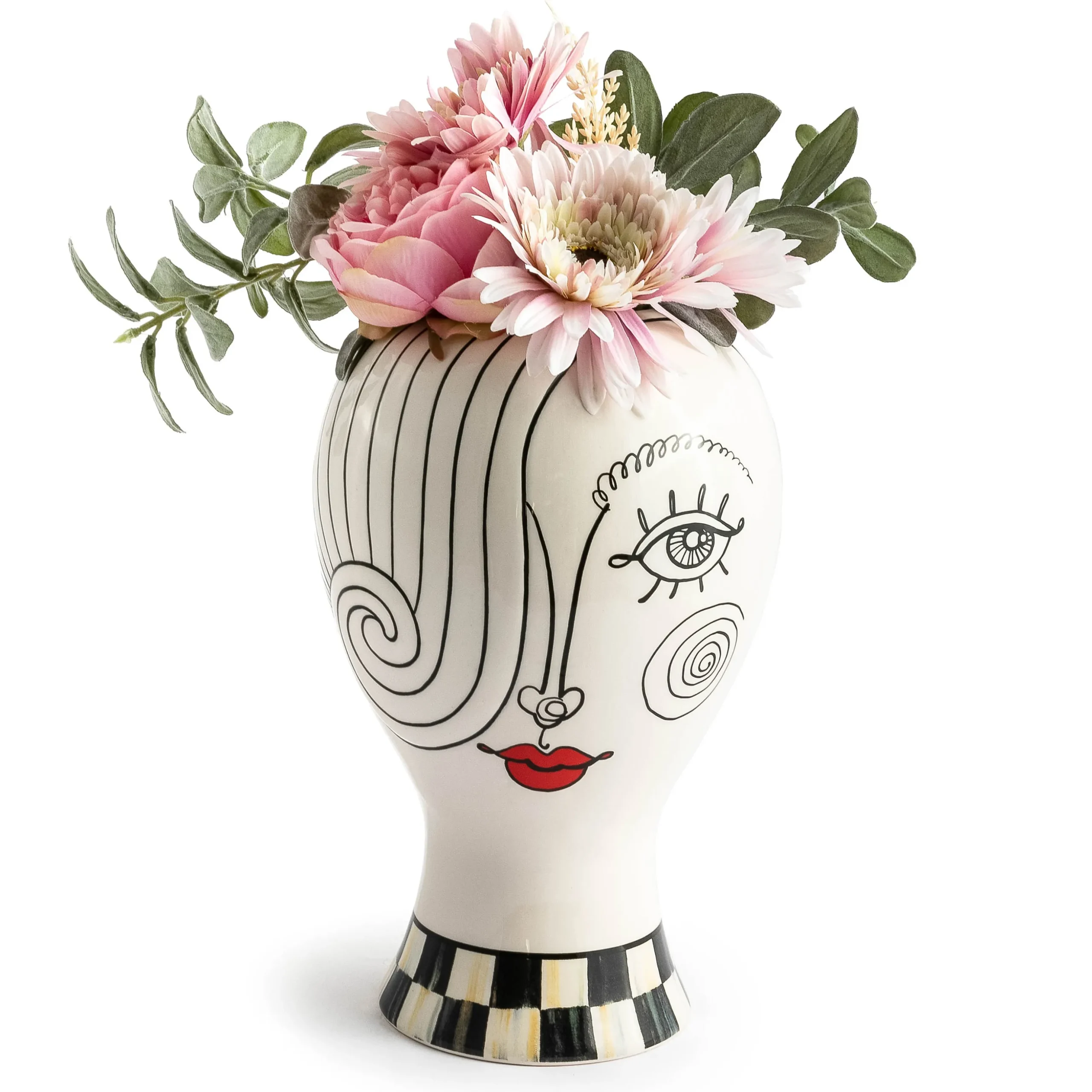Doodles Lady Head Vase