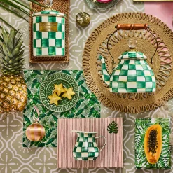 Emerald Check Creamer