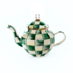 Emerald Check 4 Cup Teapot