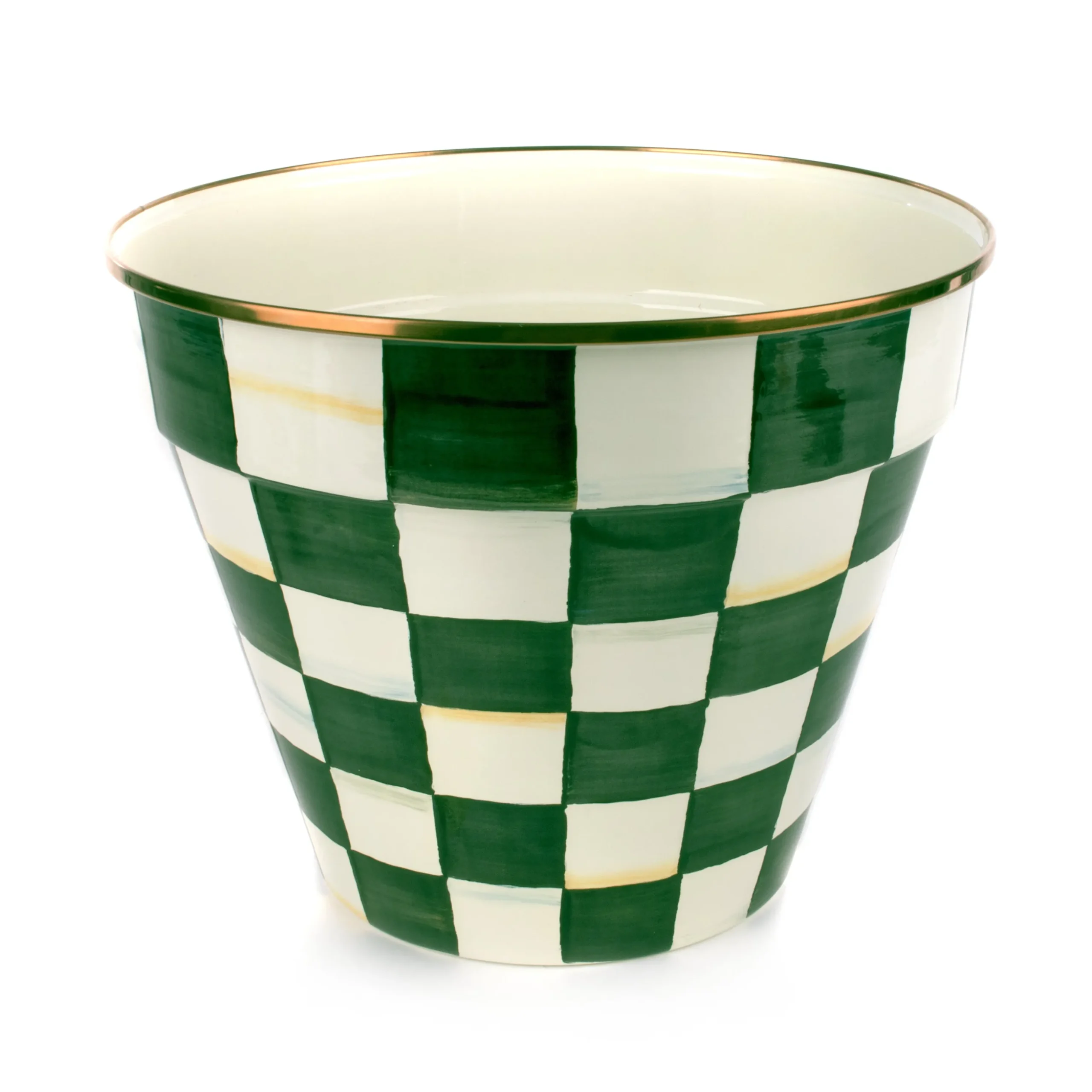 Emerald Check Extra Large Garden Pot