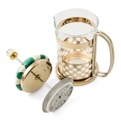 Emerald Check French Press