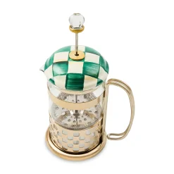 Emerald Check French Press
