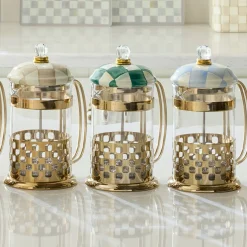 Emerald Check French Press