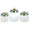 Emerald Check Kitchen Canister Set
