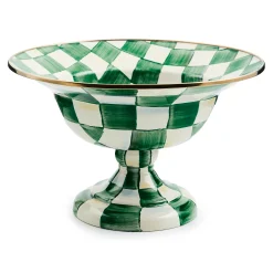 Emerald Check Large Compote
