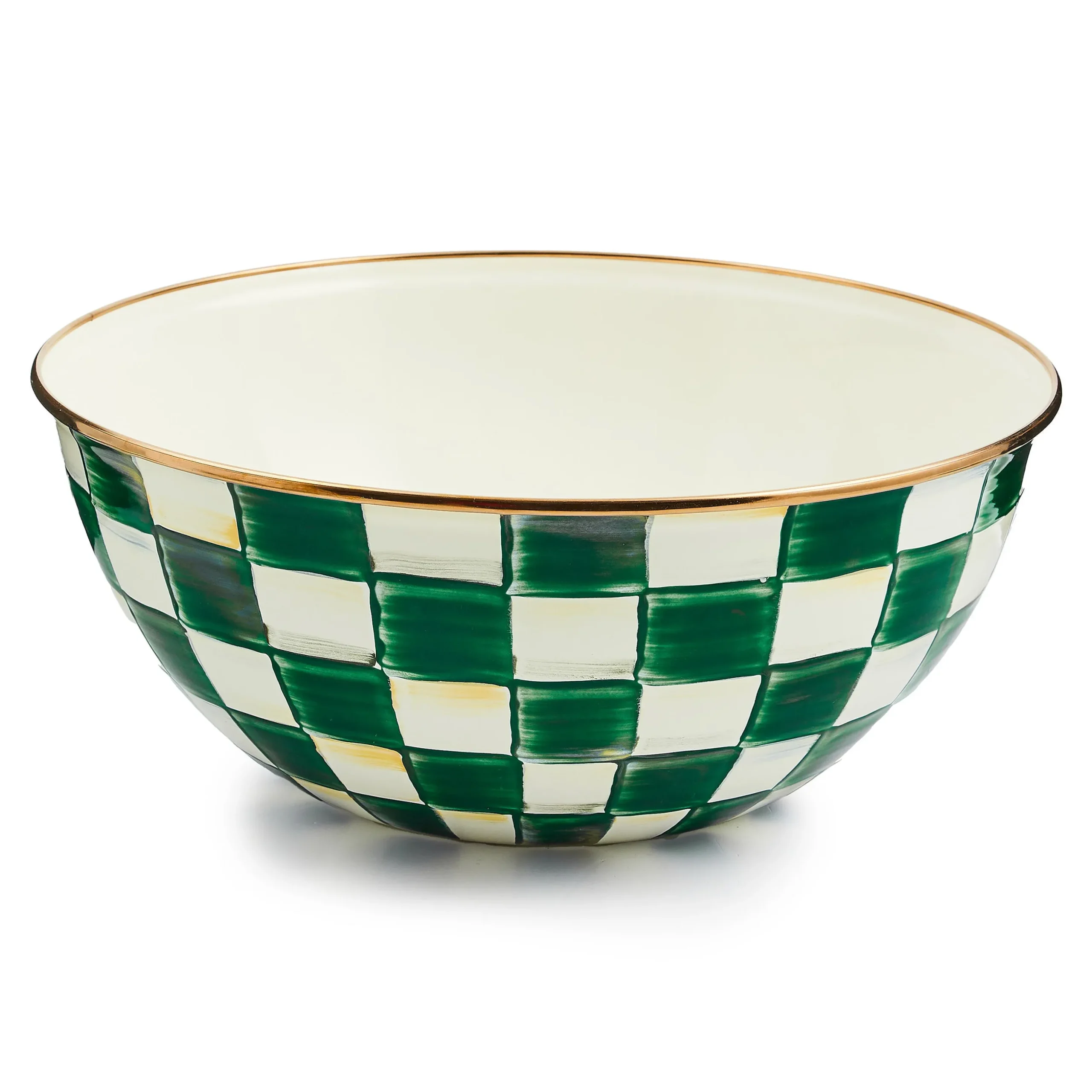 Emerald Check Large Everyday Bowl