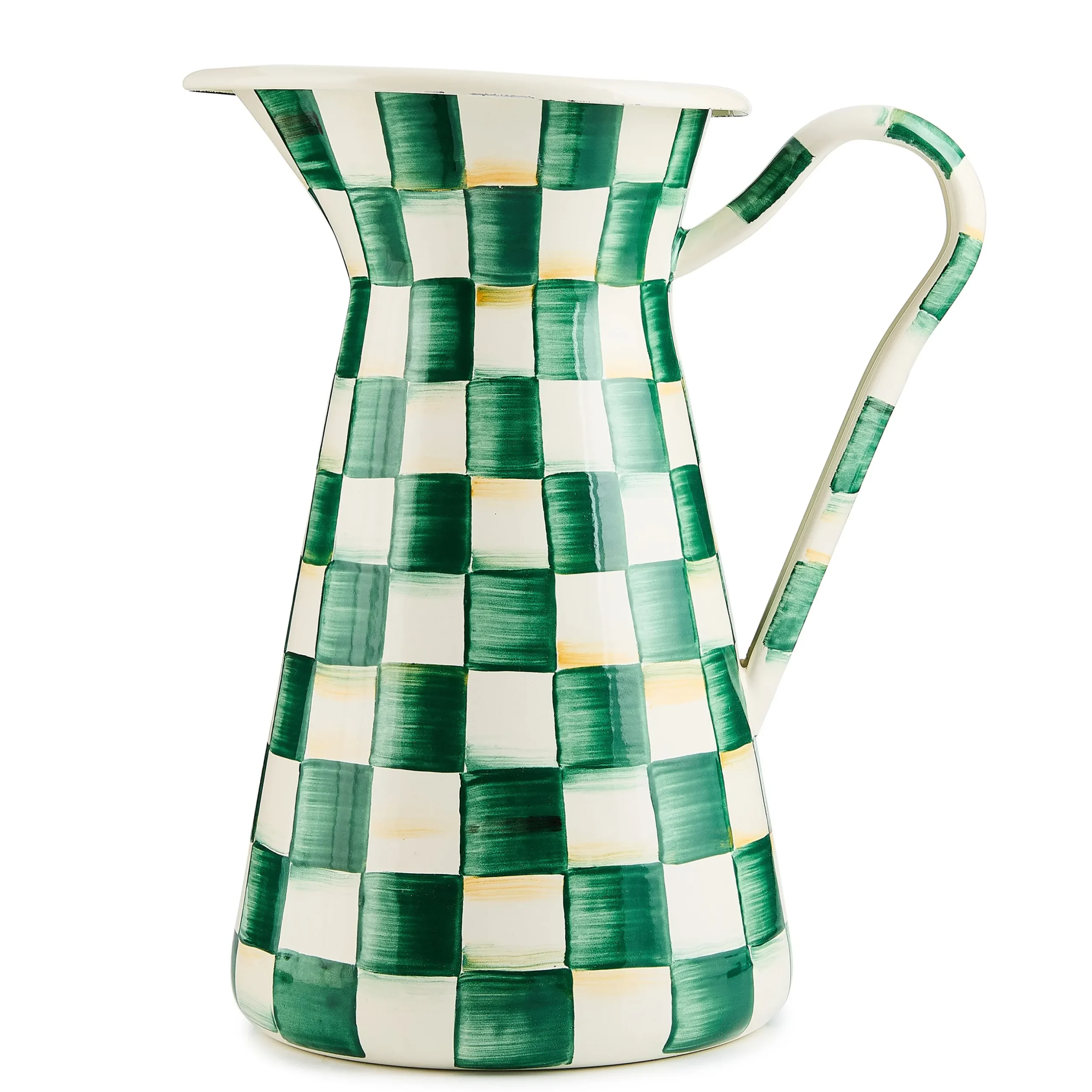 Emerald Check Large Practical Pitcher
